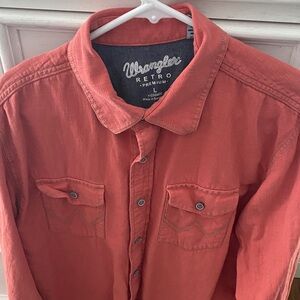 Wrangler Retro Premium Coral Shirt